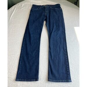 Eddie Bauer Men's Slim Fit Straight Leg Jeans 32x32 Dark Wash Denim Classic